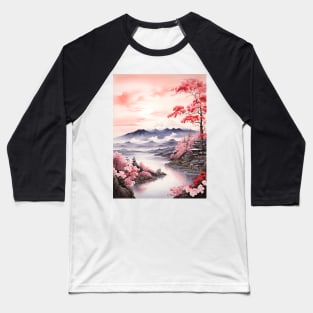 misty mountains, watercolor painting Baseball T-Shirt